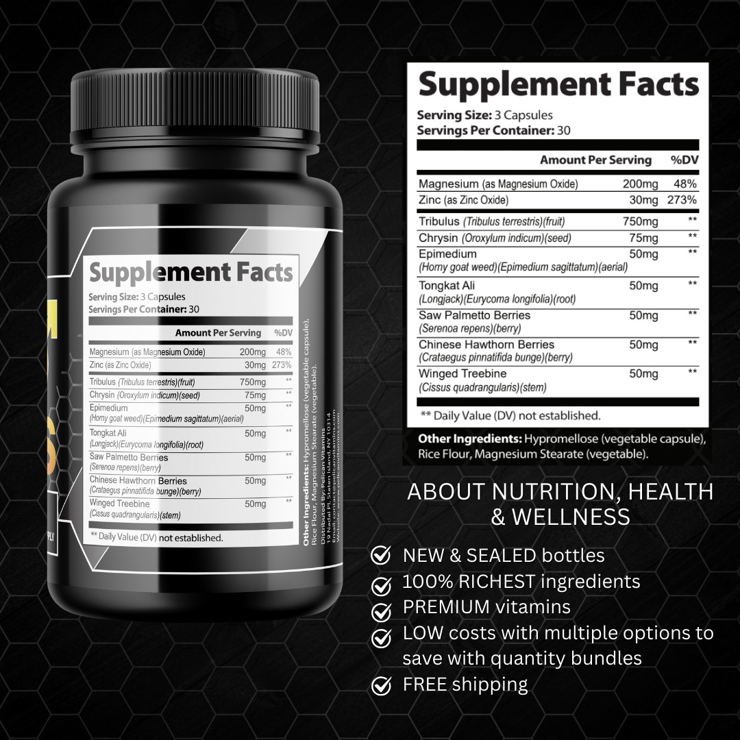 ELO MAAS- Bodybuilding & Men’s Health Support- 90 Capsules