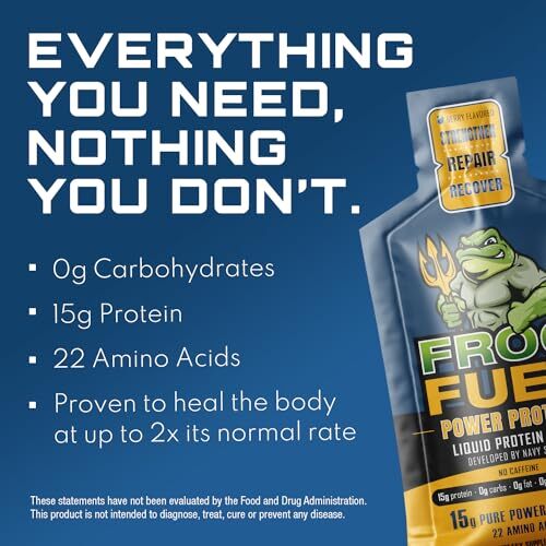 Frog Fuel Power Regular Complete Protein Shot 15g Protein Nano-Hydrolyzed Gra…