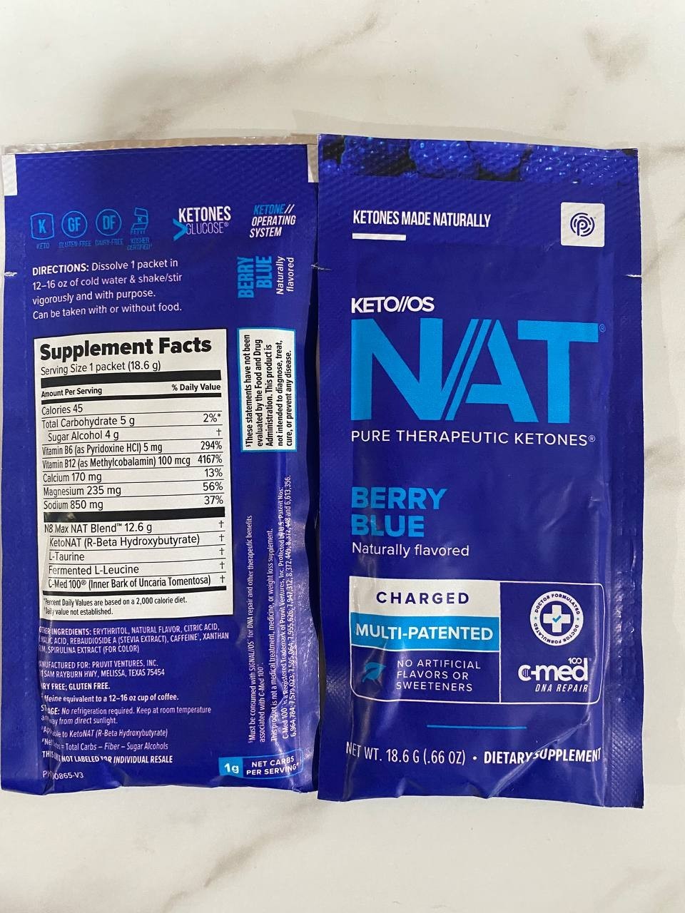 🔥K1 Ketones BUY ONE PACK no minimum NAT Pruvit Ketone Keto K_1 K-1🔥