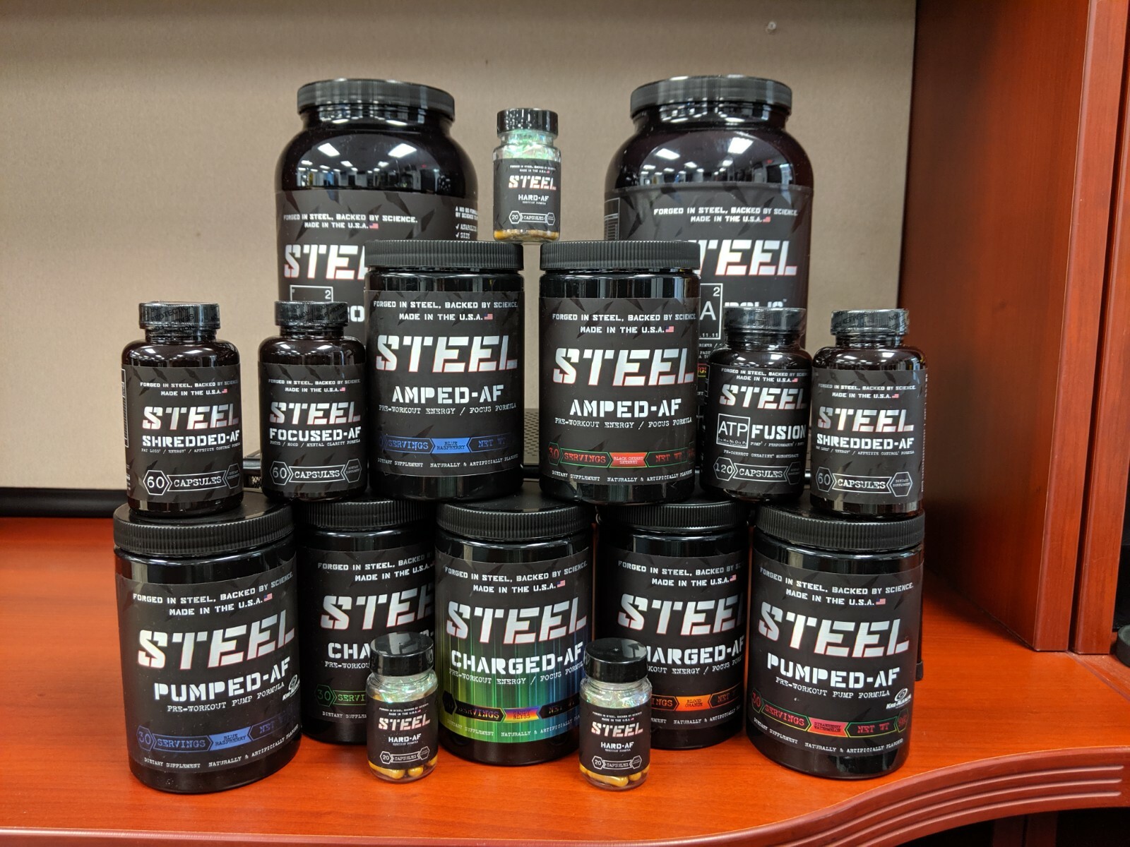 Steel Supplements Amped-AF, Charged-AF, Shredded-AF, Focused-AF – THE OG LINE