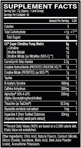 Cellucor C4 Ultimate Pre-Workout 40 Servings **Strawberry Watermelon**