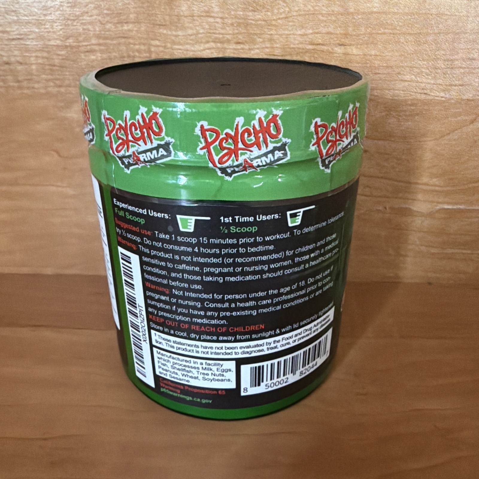 PSYCHO PHARMA EDGE OF INSANITY Pre Workout 25/50 Servings 07/2027