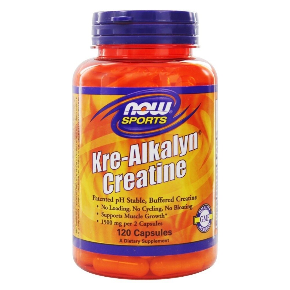 NOW Foods Kre-Alkalyn Creatine, 120 Capsules