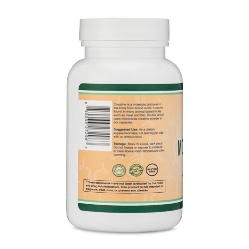 Creatine Pills 1,000Mg per Serving (120 Creatine Capsules) Free Shipping! NEW!..