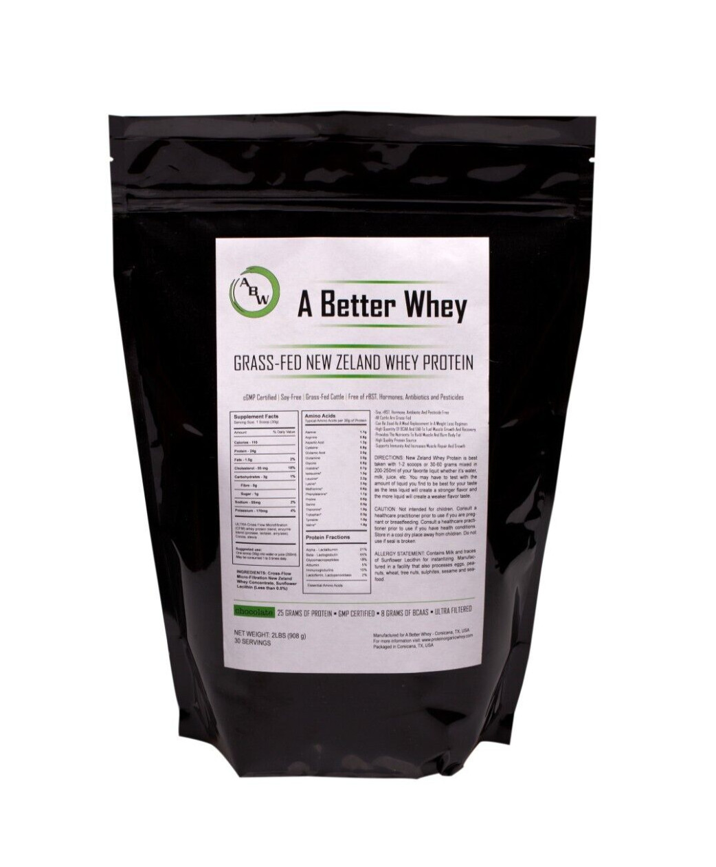 protein whey supplement chocolate all natural organic grass fed 30 servings