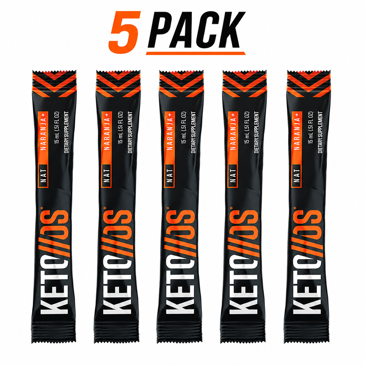 Pruvit Naranja Keto OS NAT + Orange RAPID RELEASE KETONES 5 Pack Charged NEW