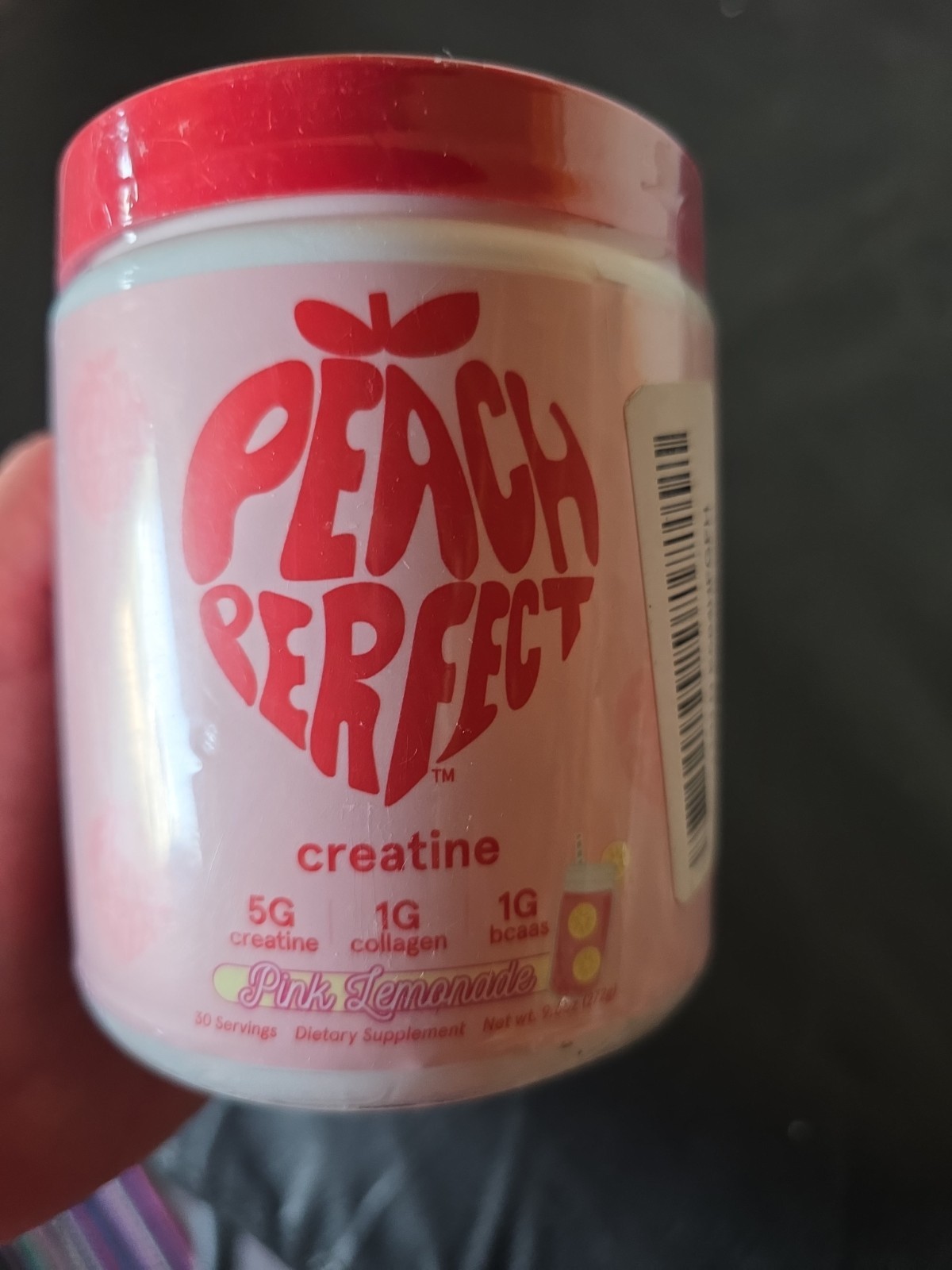 Peach Perfect Creatine Pink Lemonade 30 Servings New Exp 10/27 Free Shipping