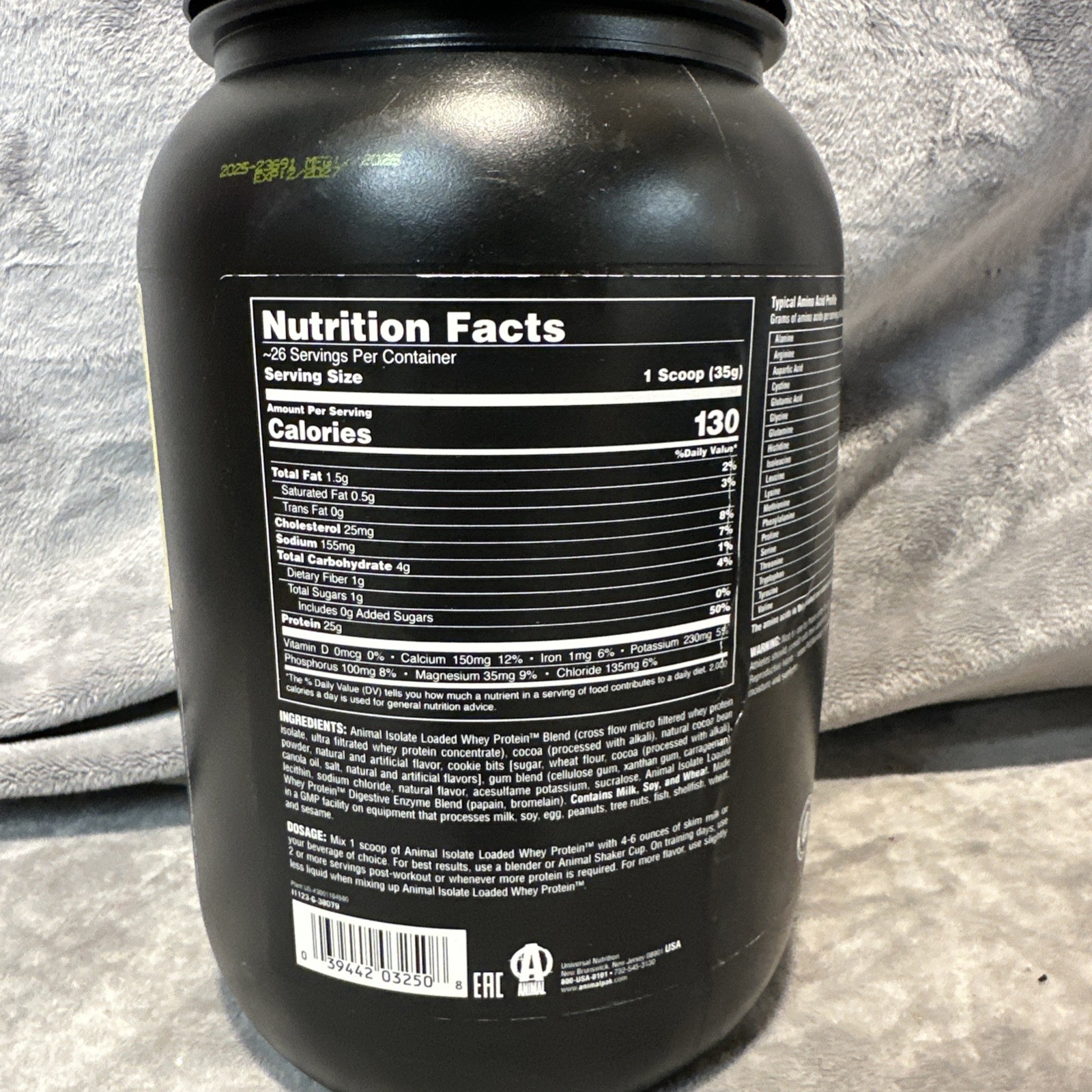 Animal Whey Isolate Protein Powder – Loaded for Pre & Post Workout Muscle Bui…