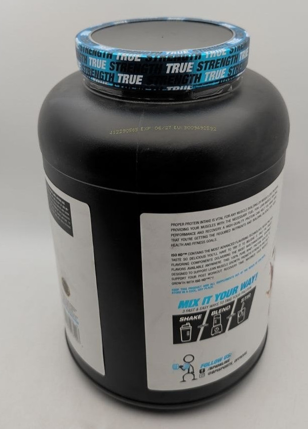 BPI Sports ISO HD Pure Isolate Protein Chocolate Brownie 4.9 Lbs 69 Servings