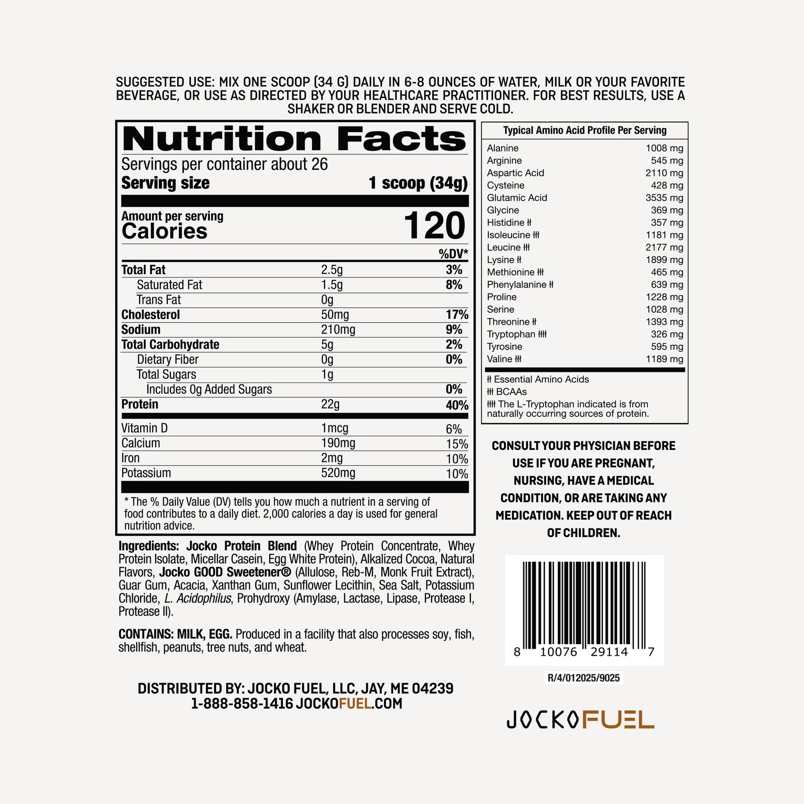 Mölk Whey Protein Powder 22g Protein – Low Sugar Monk Fruit Blend – Muscle Re…