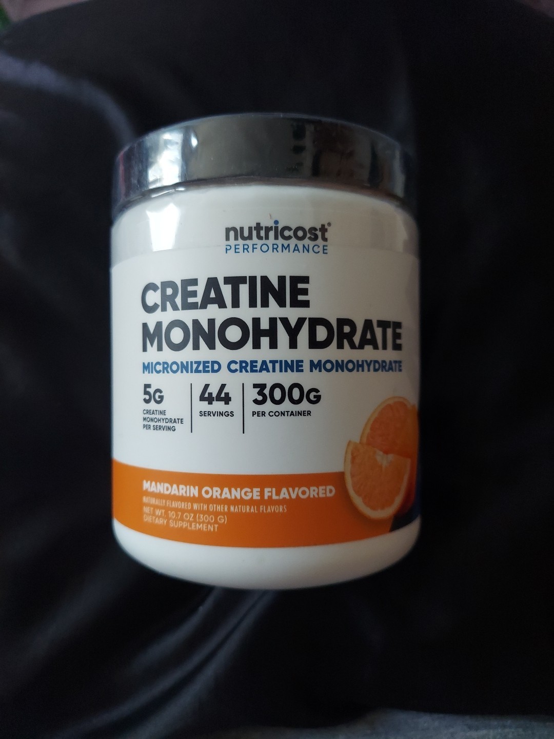 Nutricost Creatine Monohydrate Powder 300 g – Mandarin Orange – EXP 07/2027
