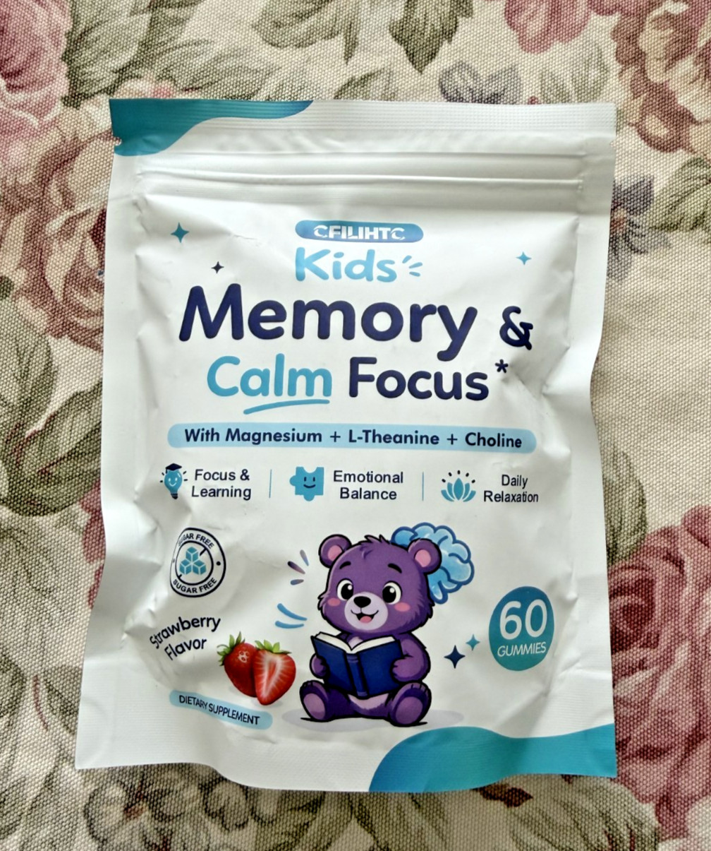 Kids Focus & Memory Gummies with Magnesium Glycinate, Phosphatidylserine
