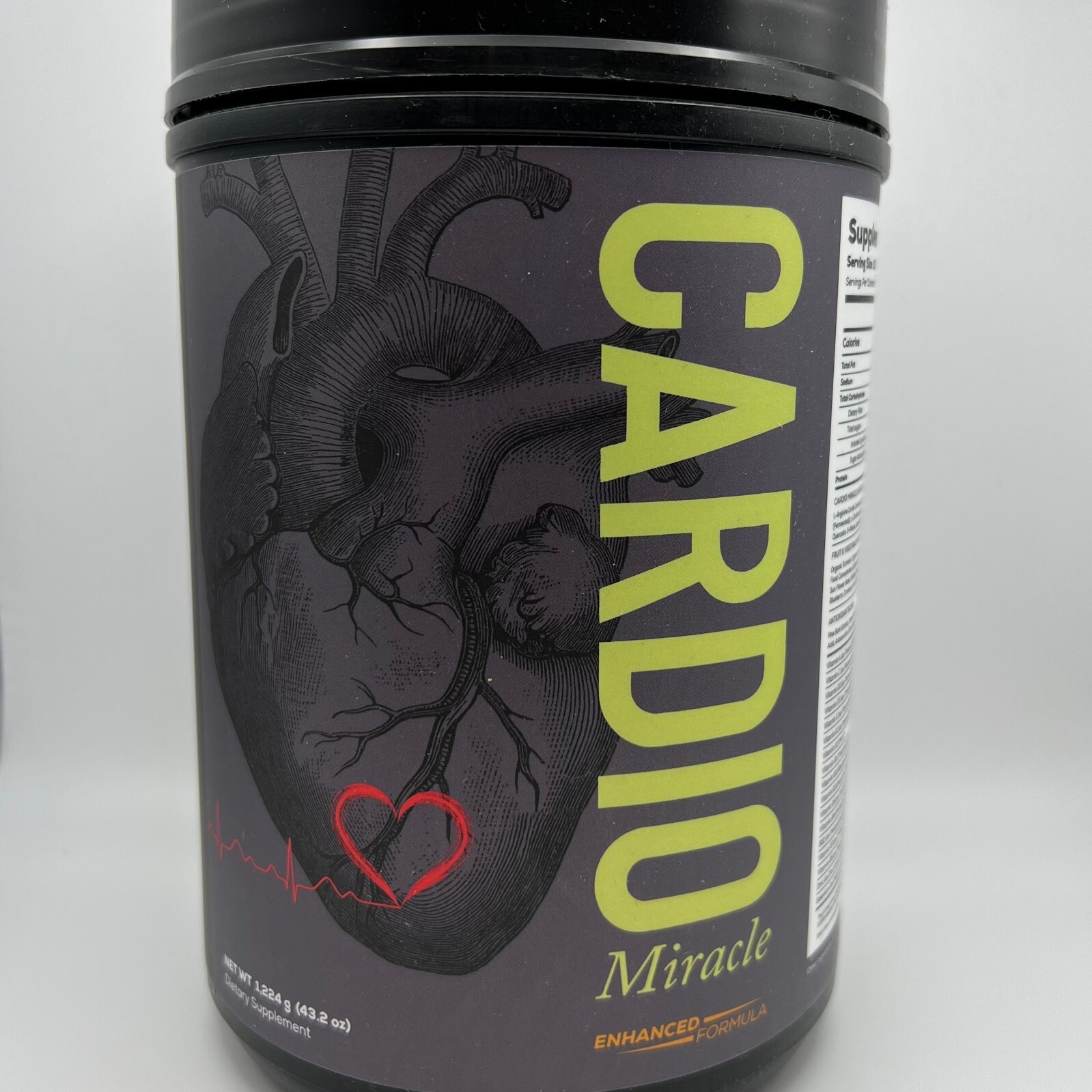 Cardio Miracle (Made in USA) The Complete Nitric Oxide 10/2025 – LARGE , (90 )