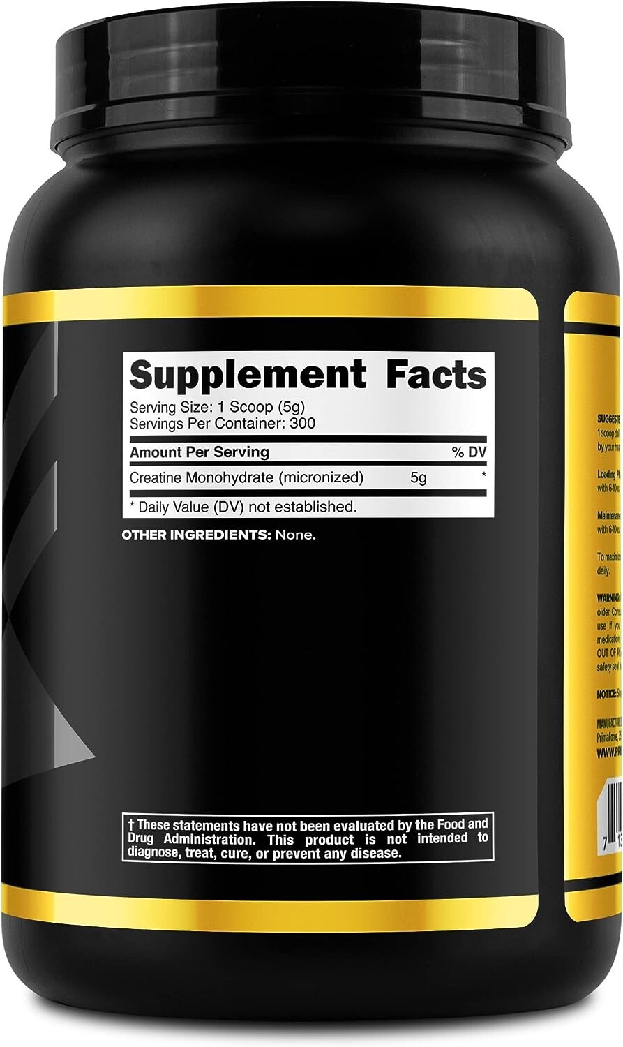 Pure Micronized Creatine Supplement – 1.5 KG – 300 Servings – Scoop Included