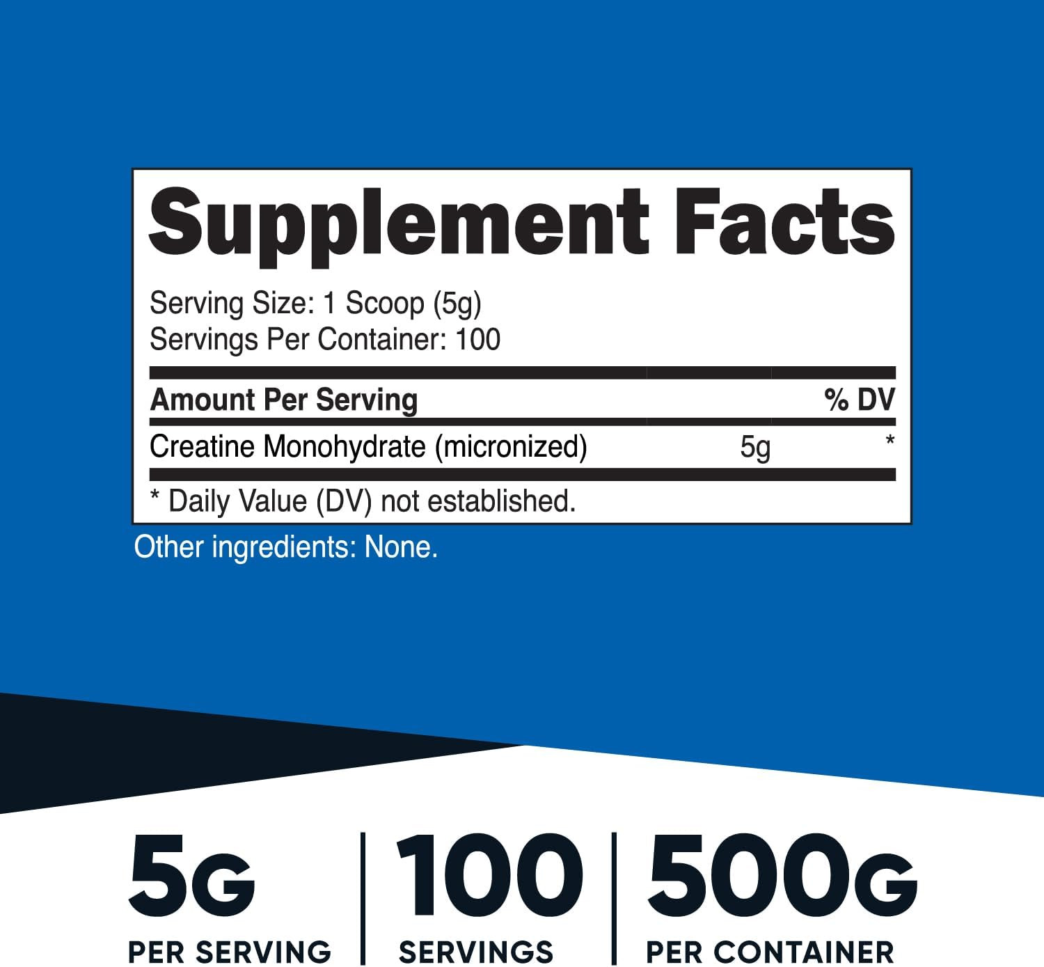 Nutricost Creatine Monohydrate Micronized Powder 5000mg Creatine per Serving