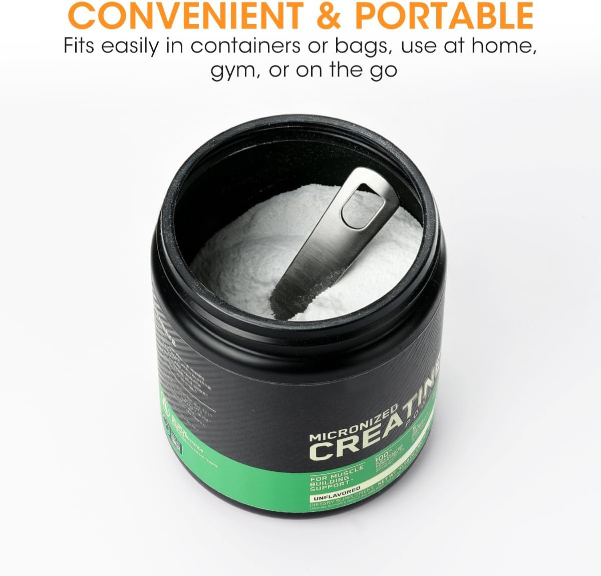 5G Creatine Scoop,2 Pack Stainless Steel Measuring Scoops for Creatine Monohydra