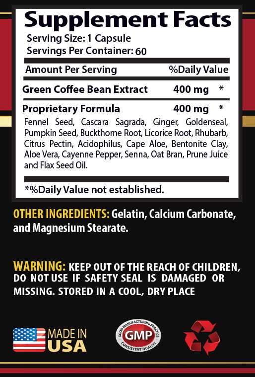 Metabolism essentials vitamin – GREEN COFFEE CLEANSE 400MG 2B – green coffee