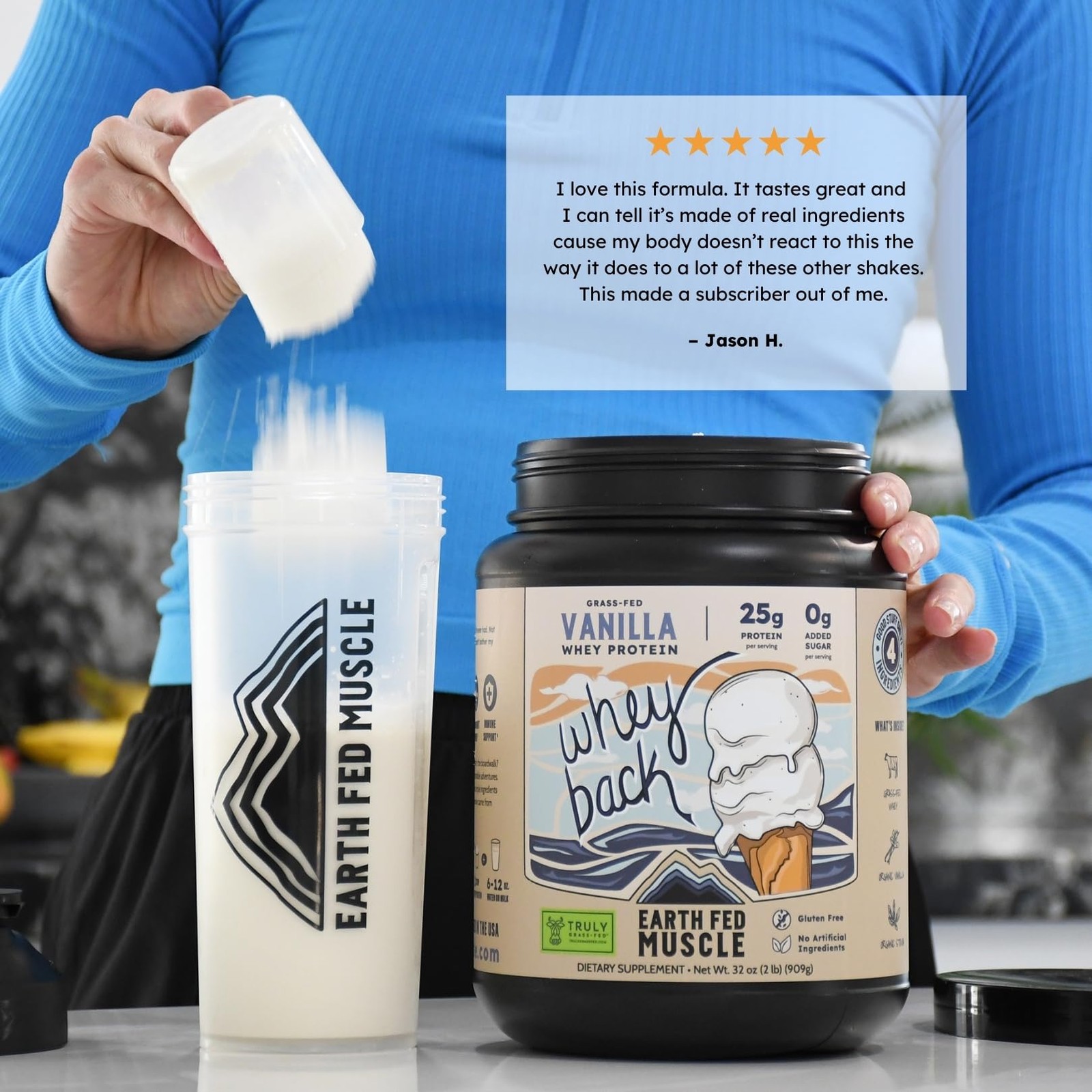 Earth Fed Muscle Whey Back Irish Grass Fed Whey Protein Isolate, ThirdParty C…