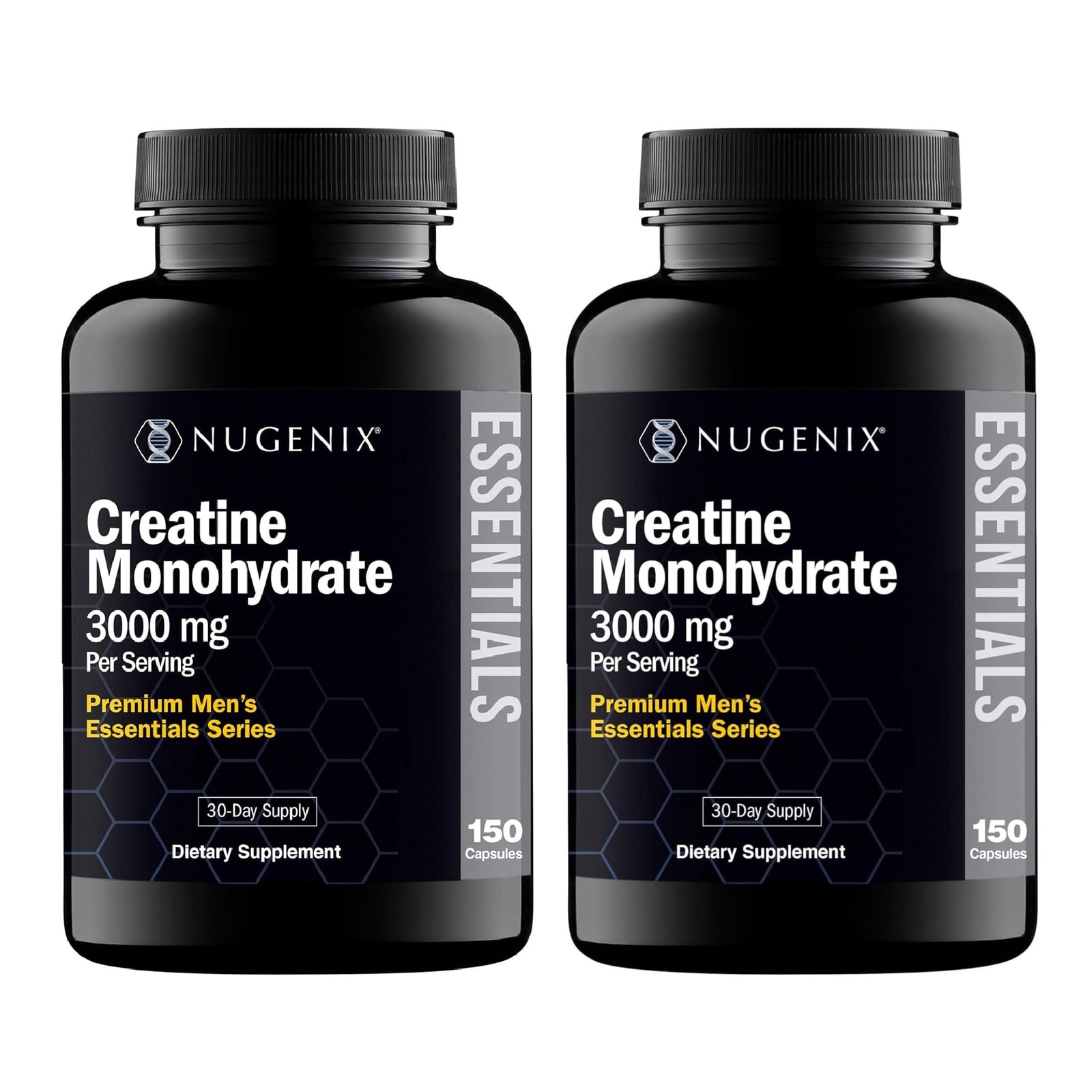 Essentials Premium Creatine Monohydrate Pills Supplement, 3000mg, 300 Capsules