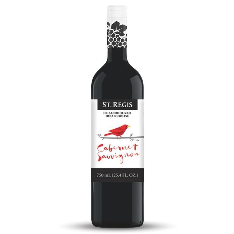 De-Alcoholized Cabernet Sauvignon Wine Bottle 25.4 Fl Oz (1 Pack) – Low Calorie