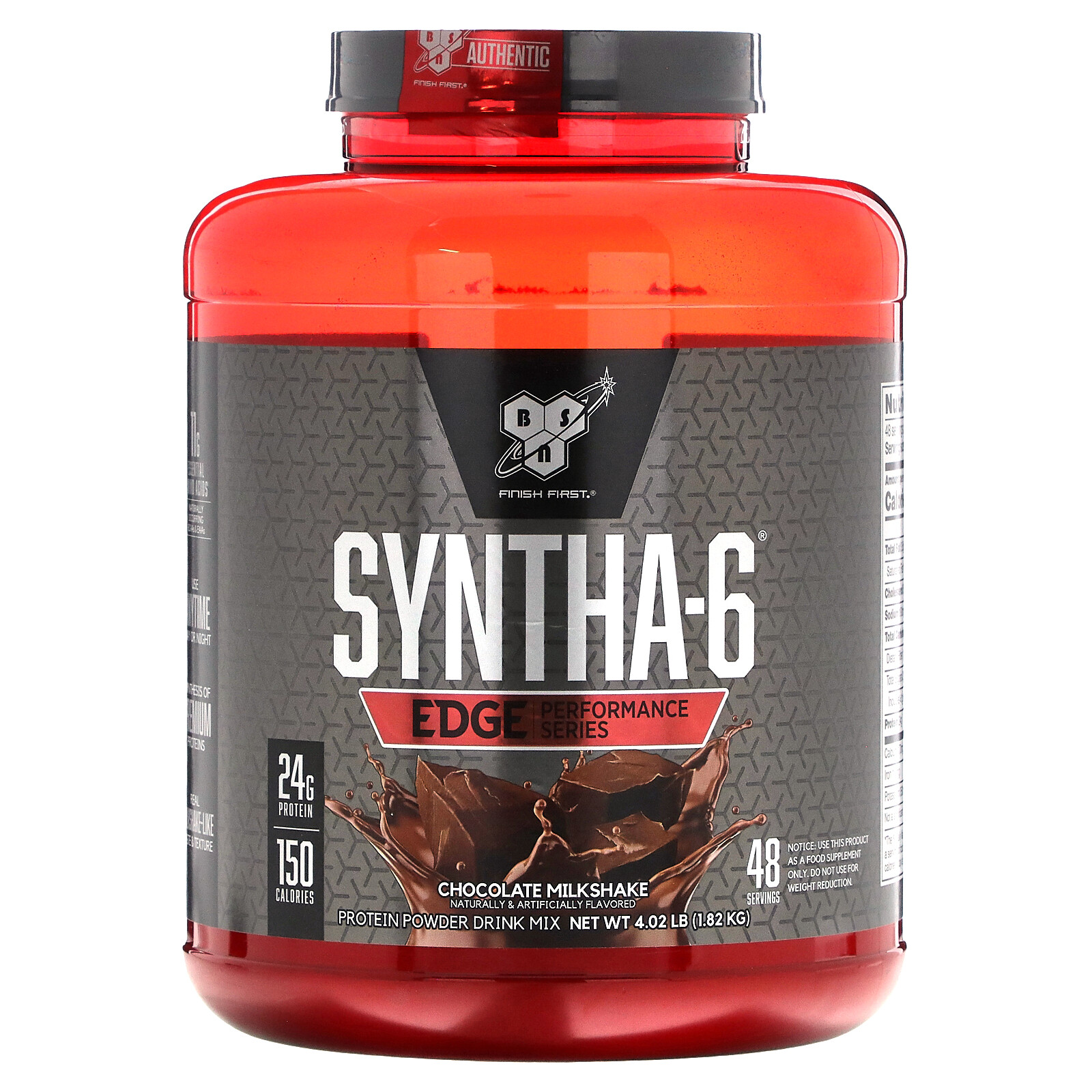 Syntha-6 Edge, Protein Powder Drink Mix, Chocolate Milkshake, 4.02 lb (1.82 kg)