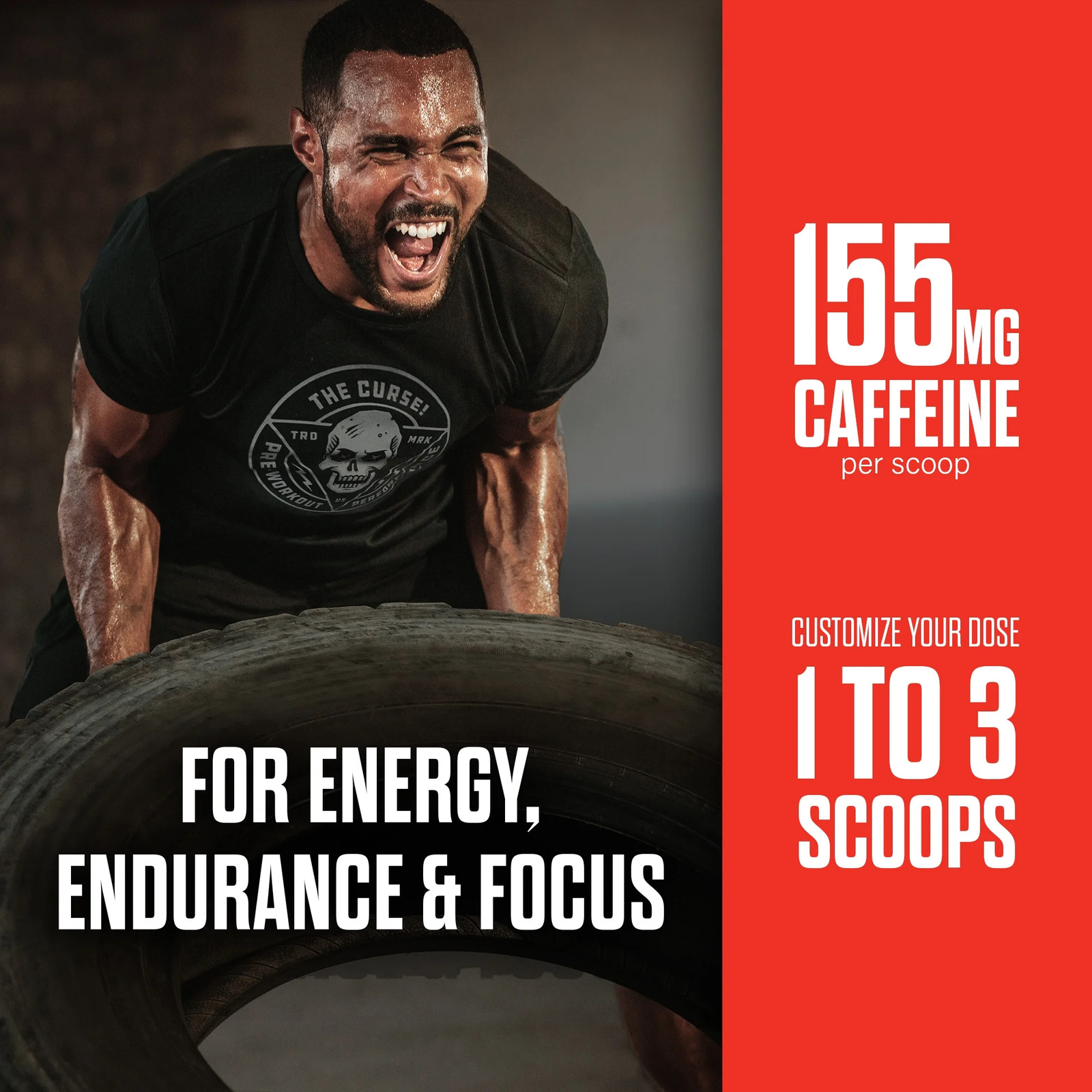 JNX Sports® the Curse Pre Workout Powder Orange Mango Pre Workout Mix for Energy