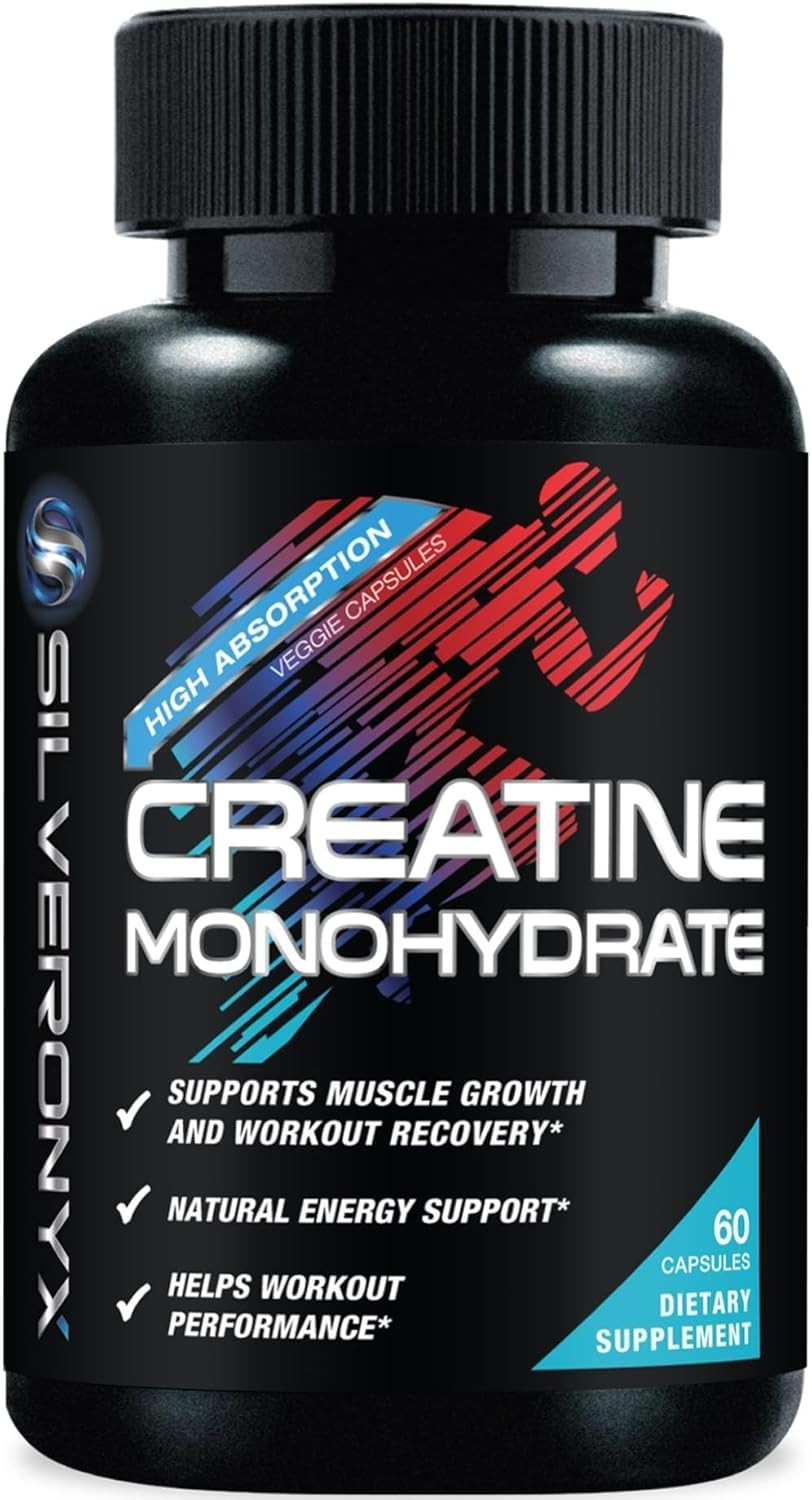 Fast-Absorbing Creatine Monohydrate 3000mg Capsules – Boost Strength & Power