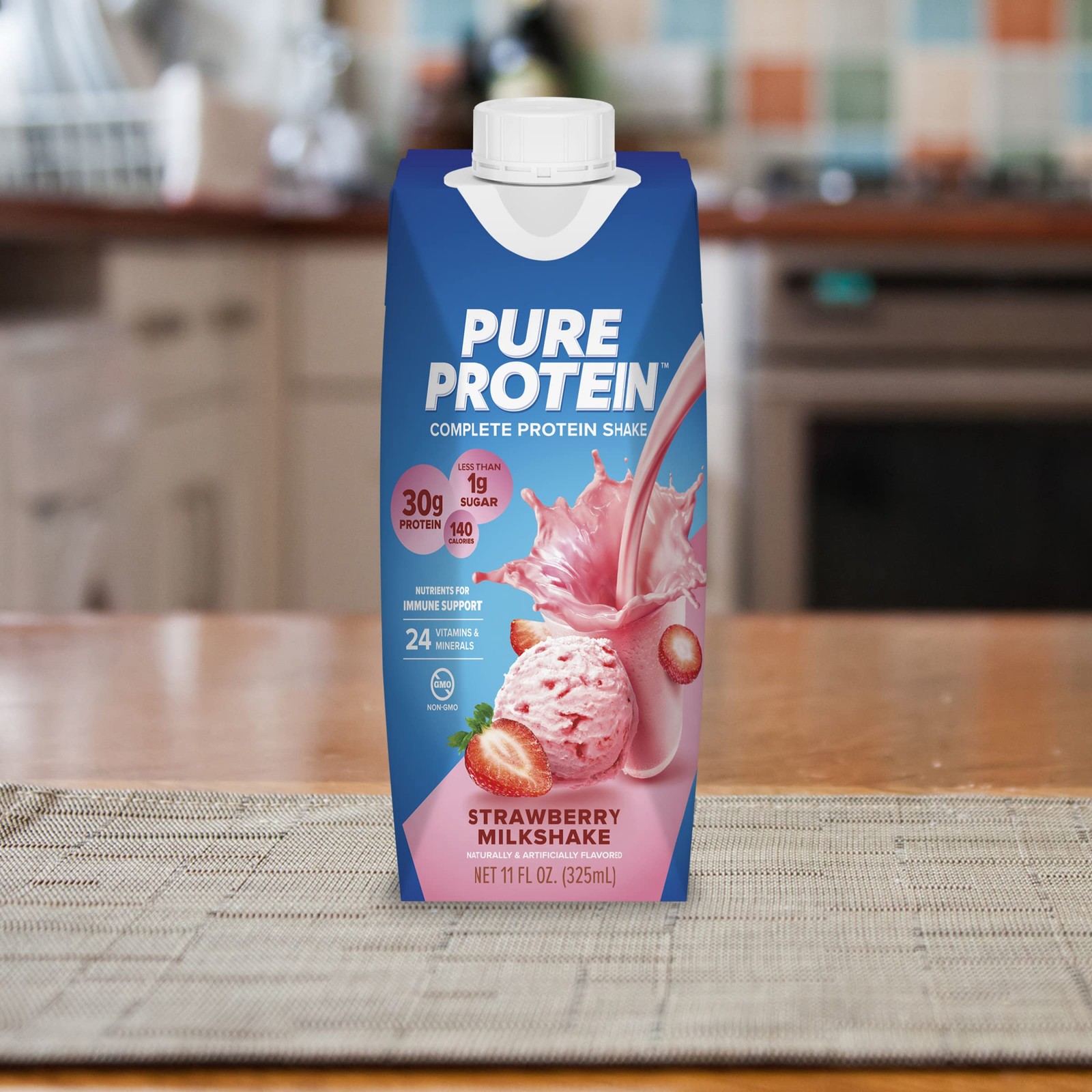 Pure Protein Strawberry Protein Shake 30G Complete Protein Ready To Drink And