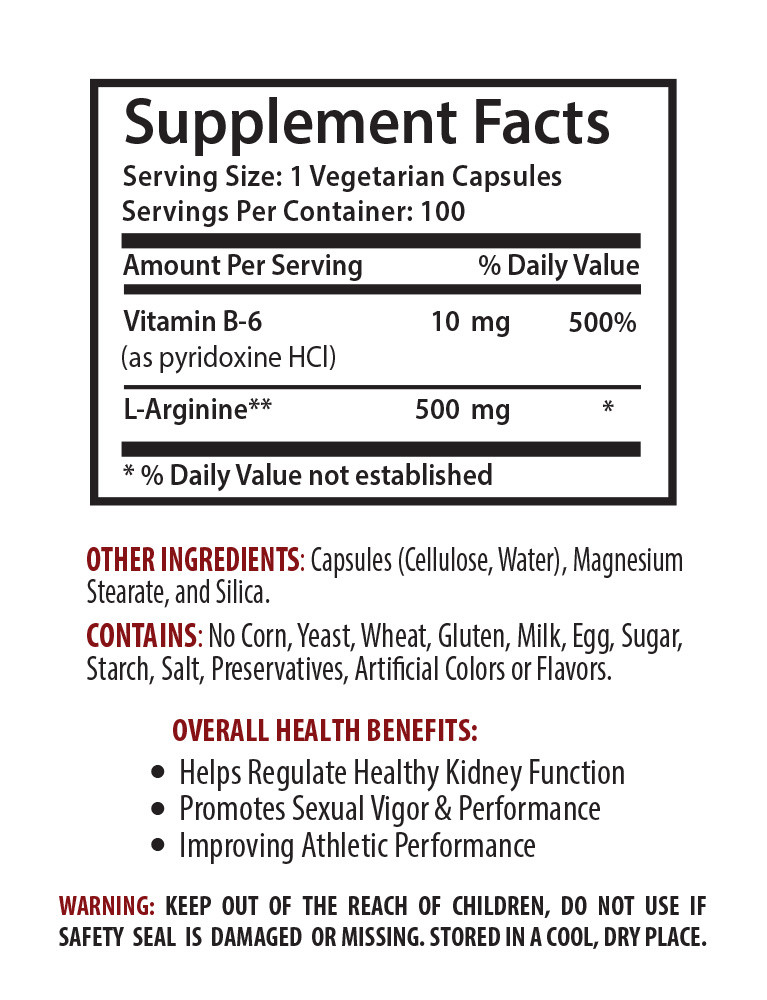 Muscle Food – L-ARGININE 500mg – Bodybuilding – 2 Bottles 200 Capsules