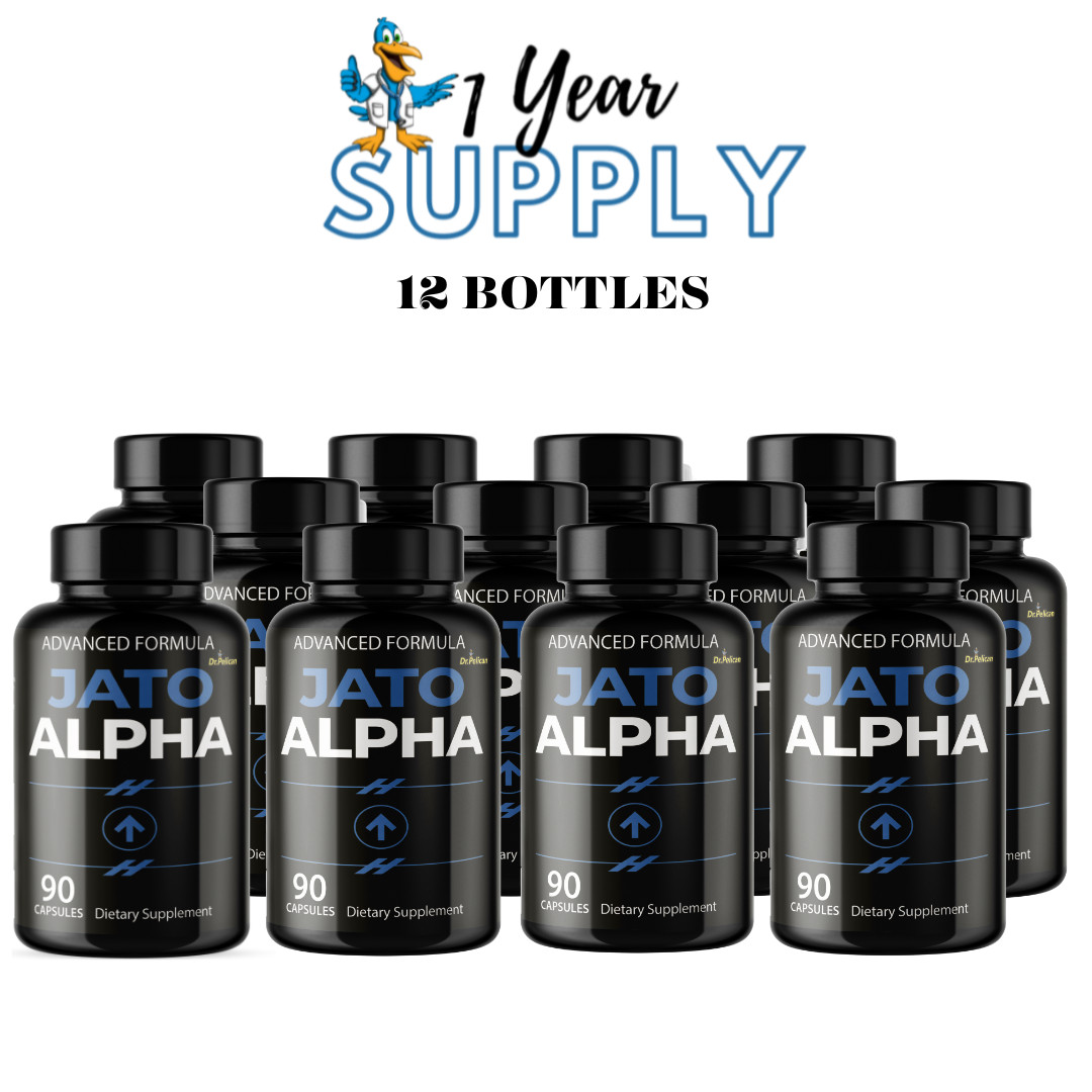 Jato Alpha- Bodybuilding & Men’s Health Support- 12 Bottles- 1080 Capsules
