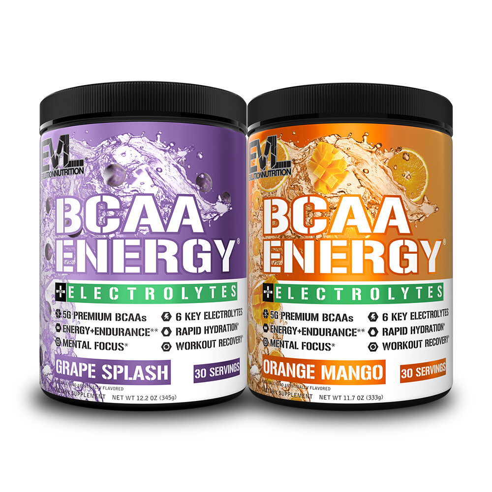 Evlution Nutrition BCAA Energy + Electrolytes – Energy & Endurance – 30 Servings