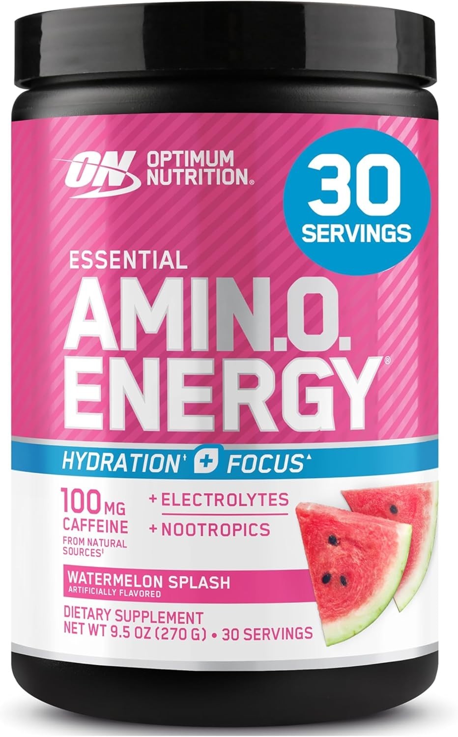 Essential Amino Energy + Electrolytes – Watermelon Flavor for Energy and Focus