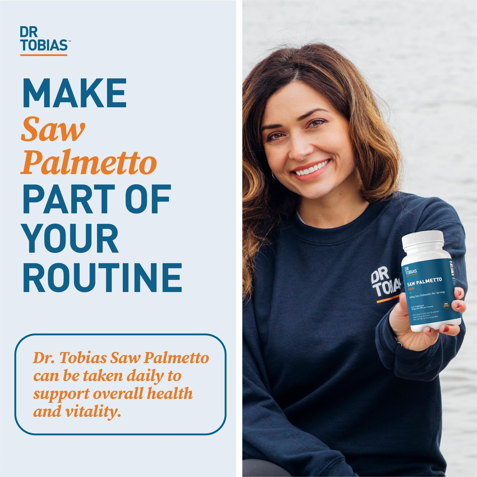 Dr. Tobias Saw Palmetto Supplement, Supports Urinary 100 Count (Pack of 1)