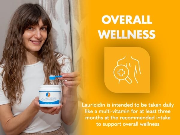 Lauricidin The Original Monolaurin Supplement 3000mg per Serving 227g Jar Immune
