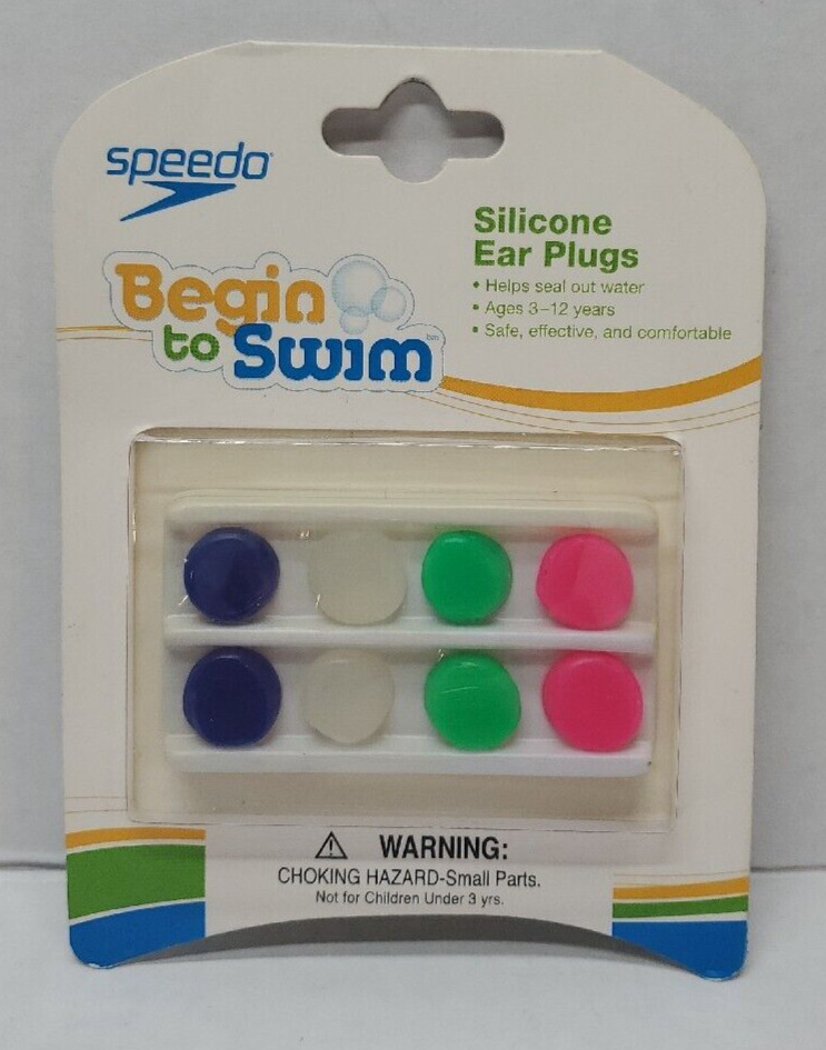 Speedo Unisex-Child Swim Silicone Ear Plugs Junior Children Set Multi, One Size