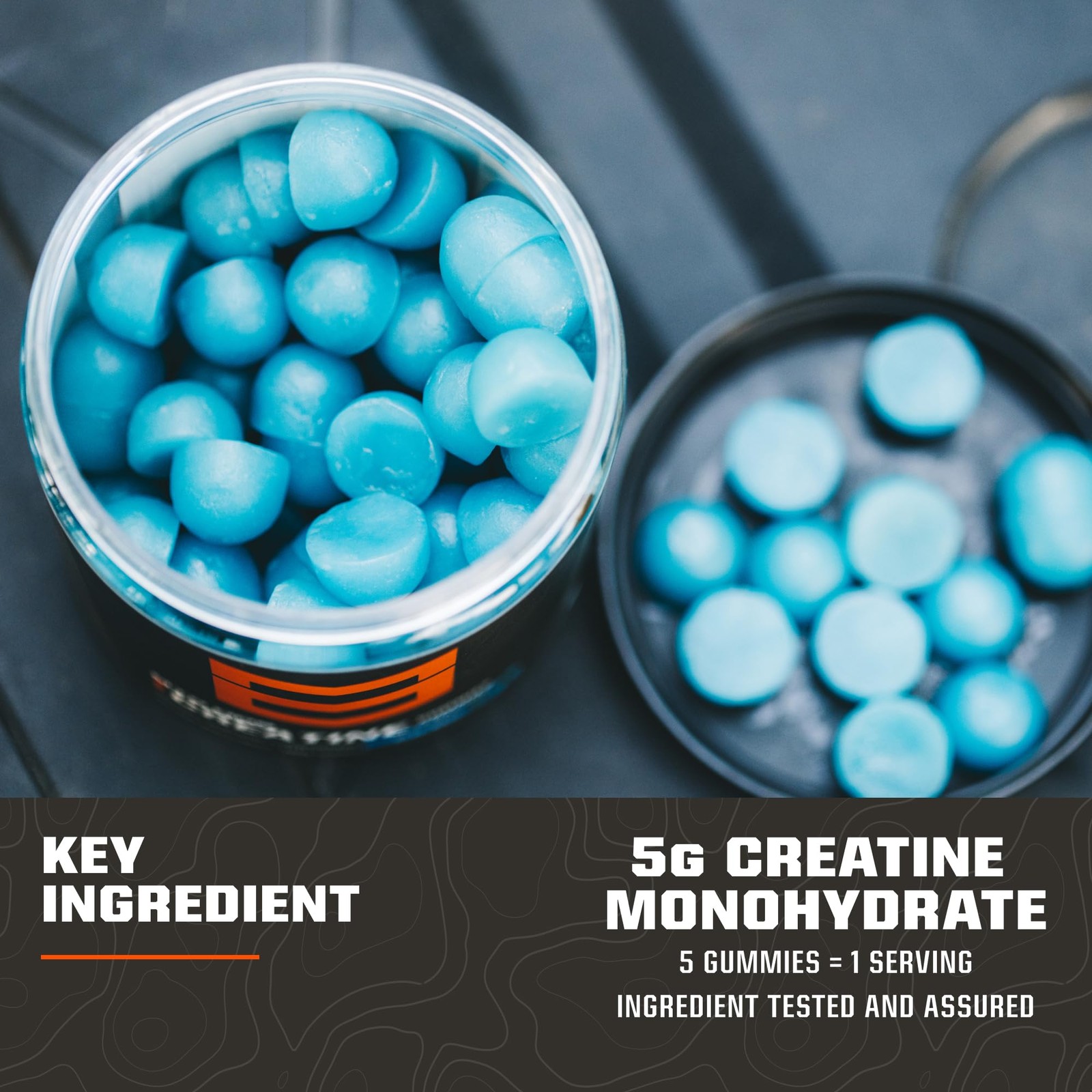 Creatine Gummies with Creatine Monohydrate, 5g Creatine Per Serving, Muscle R…