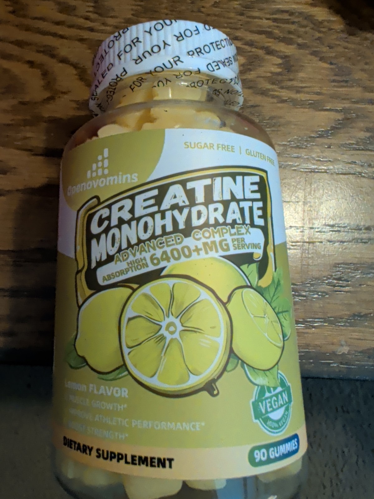 Creatine Monohydrate Gummies 90 Count Bottle
