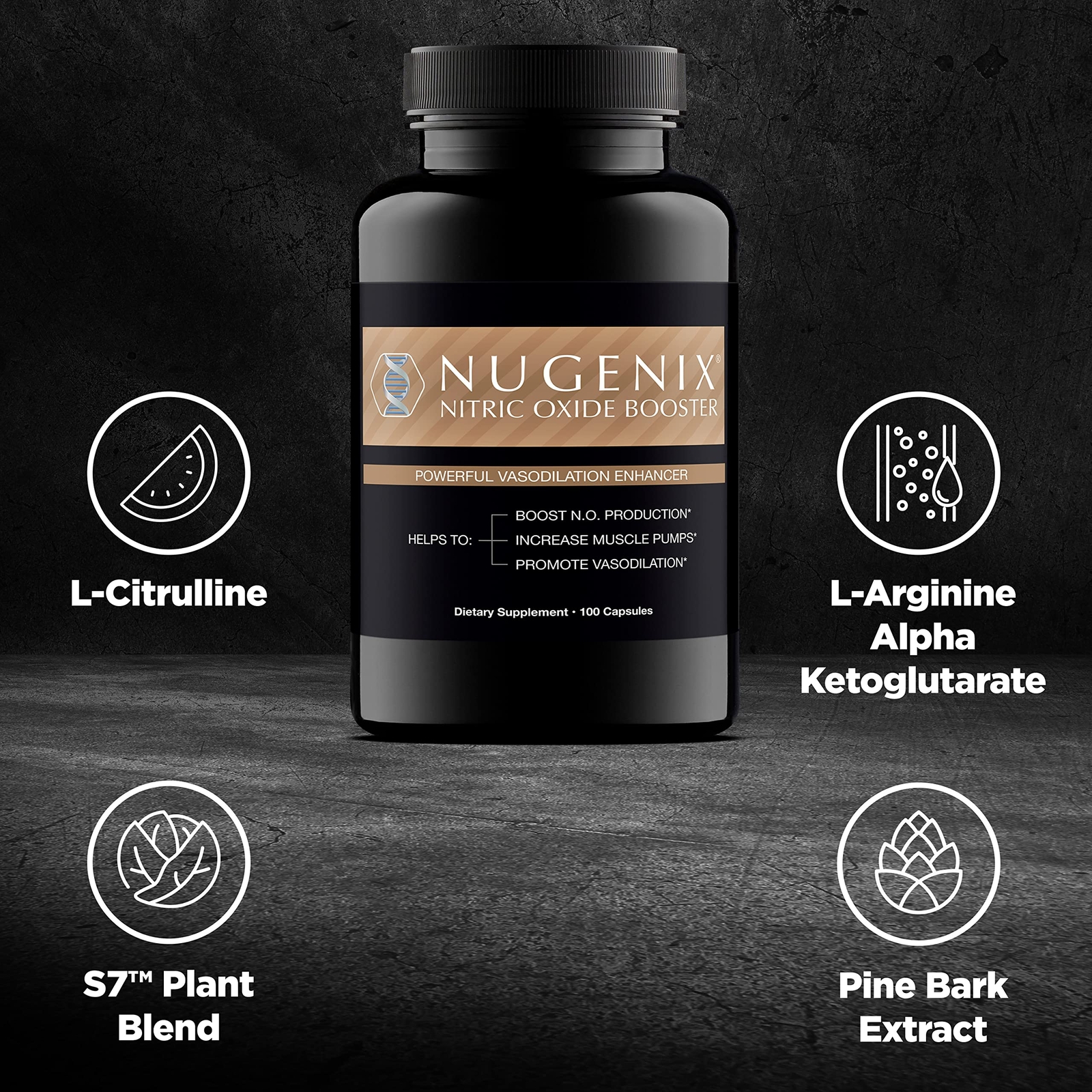Nitric Oxide Booster Supplement – Nitric Oxide Flow L-Arginine L-Citrulline P…