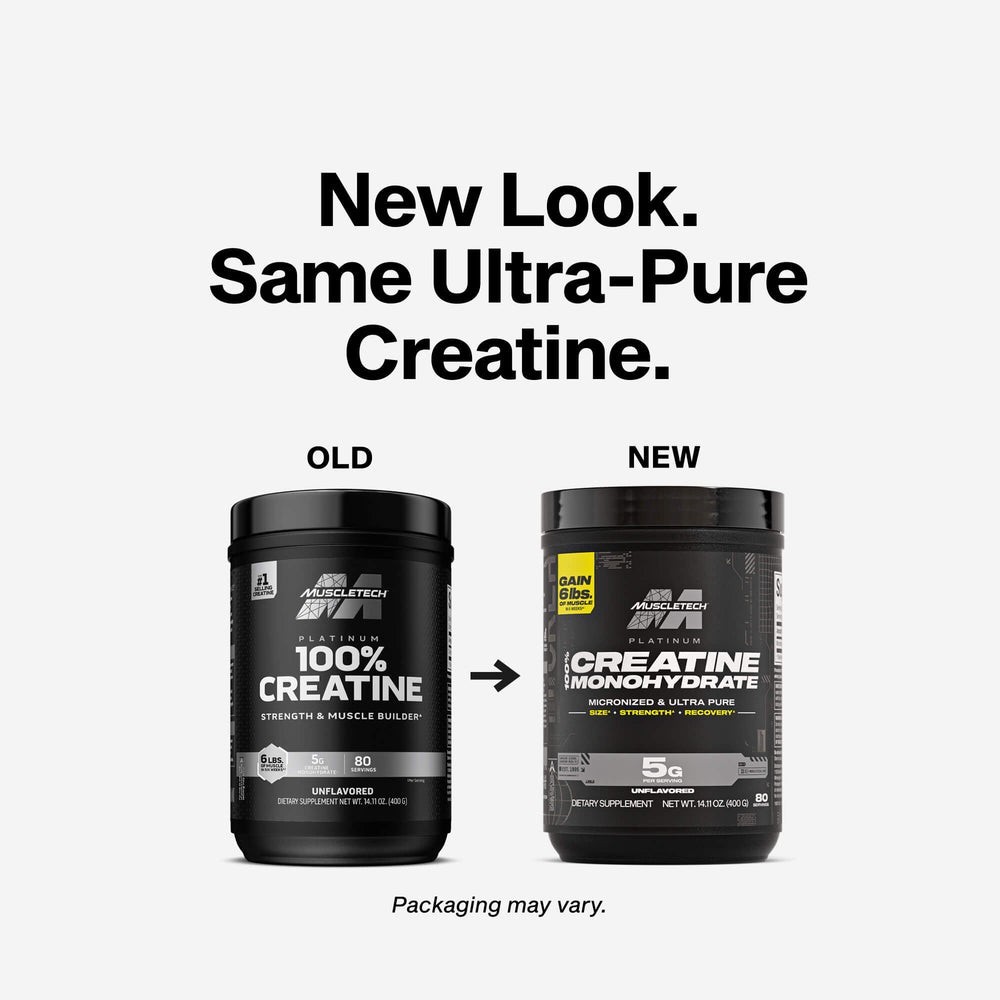 MuscleTech Platinum Creatine Monohydrate 400g Powder – 80 Servings