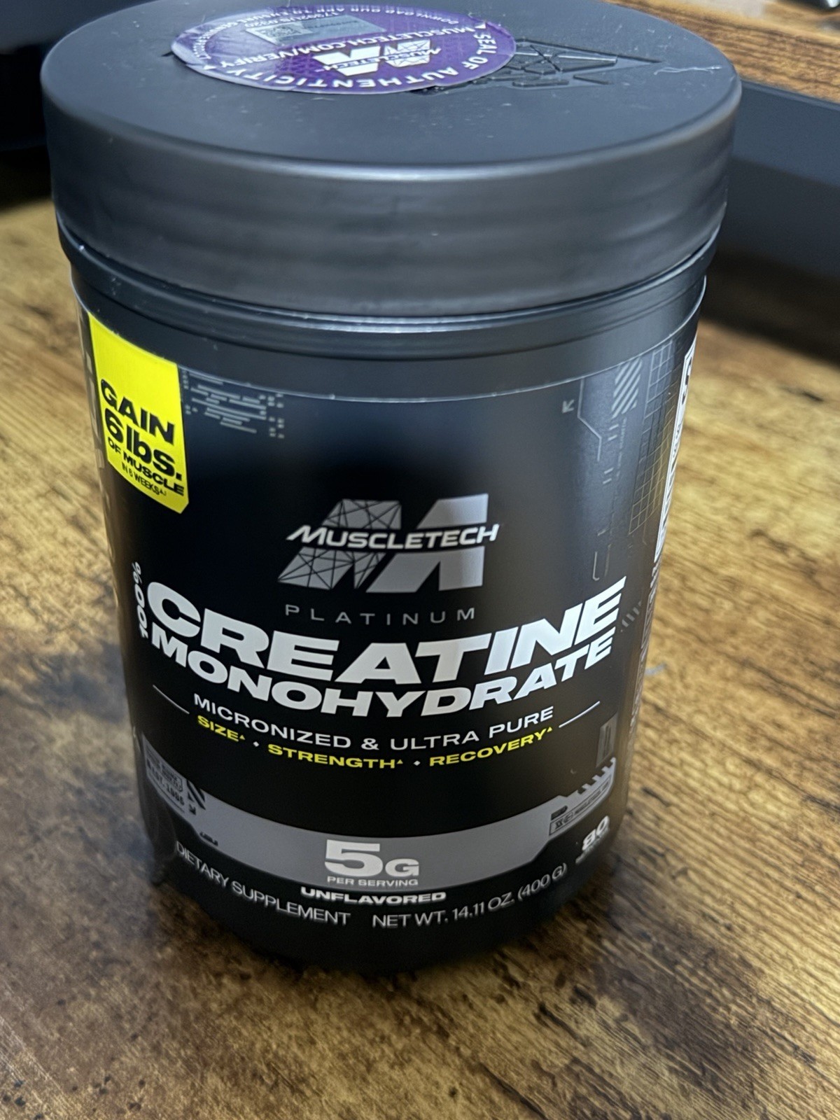 MuscleTech Platinum 100% Creatine (80 Servings) | Micronized Creatine for Energ