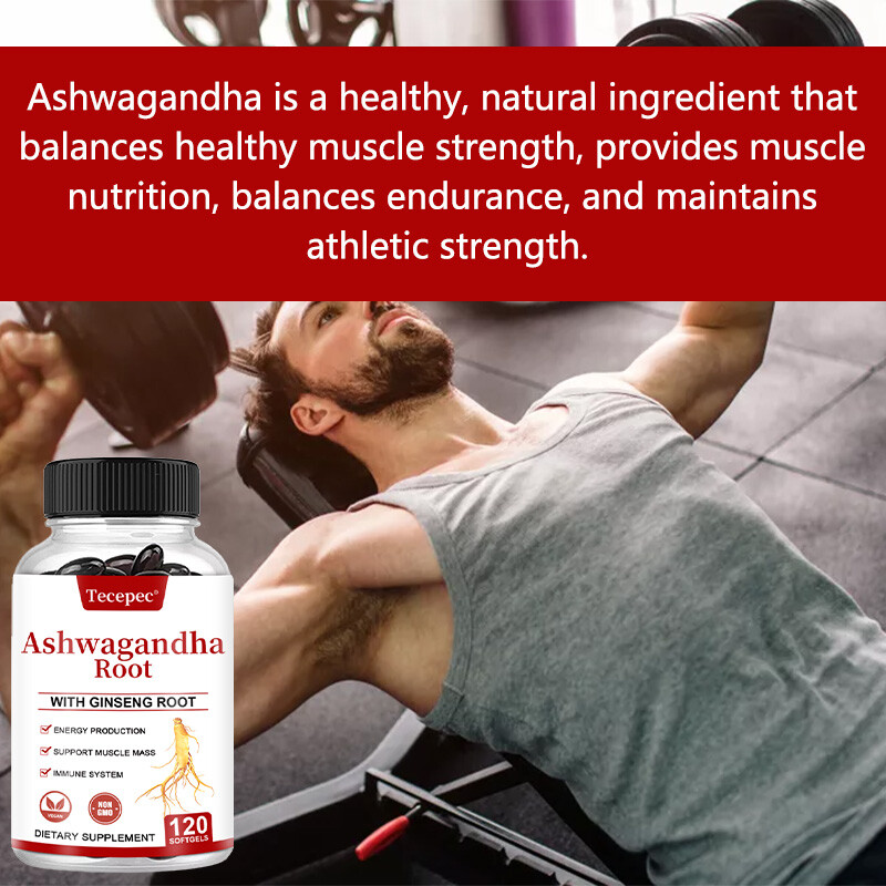 Ashwagandha Root with Ginseng Root Organic Male Herbal Supplement