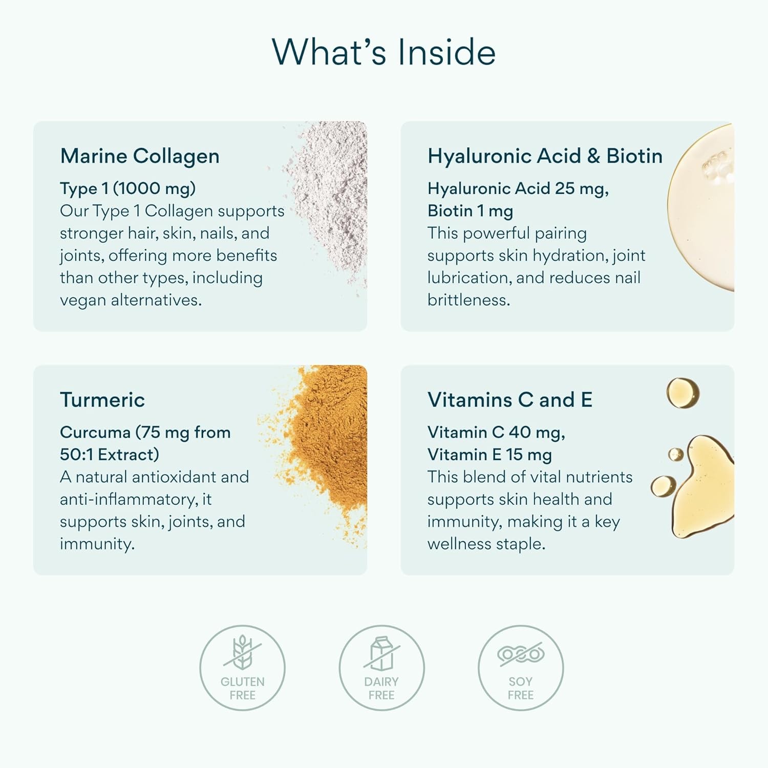 Bettervits Collagen Peptides Complex with Hyaluronic Acid & Turmeric | Hydrolyze