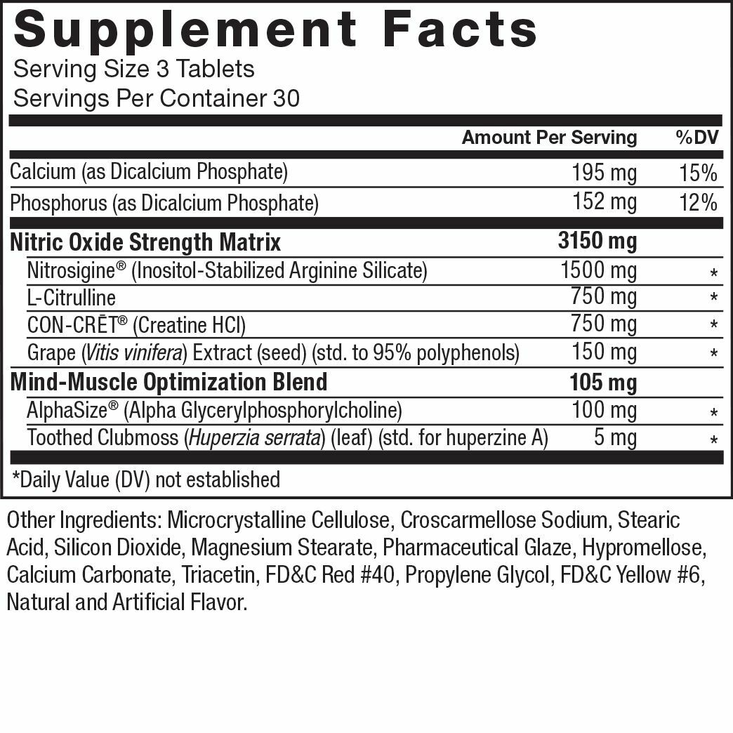 VolcaNO Extreme Pre Workout Nitric Oxide Booster & Muscle Builder Enhanced Focus