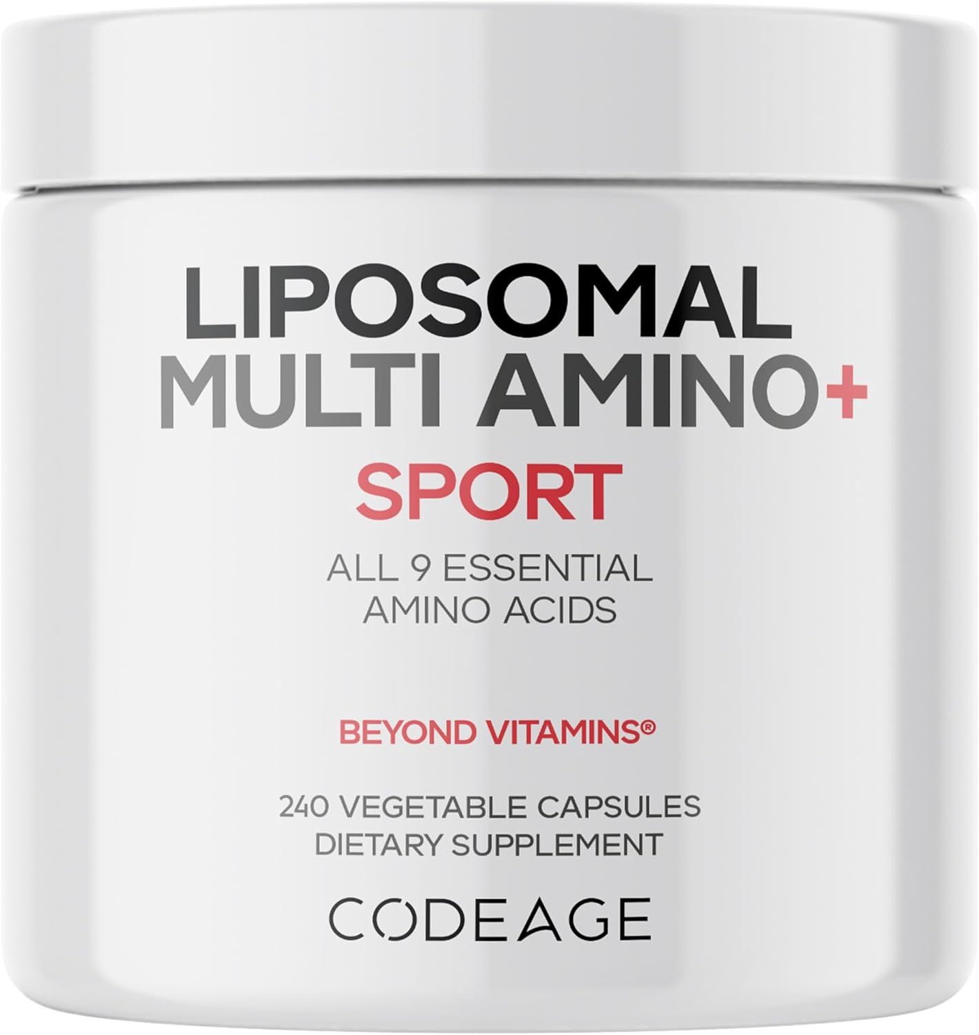 Multi Amino BCAA & EAA Supplement, 9 Essential Amino Acids, Vegan, 240 Capsules