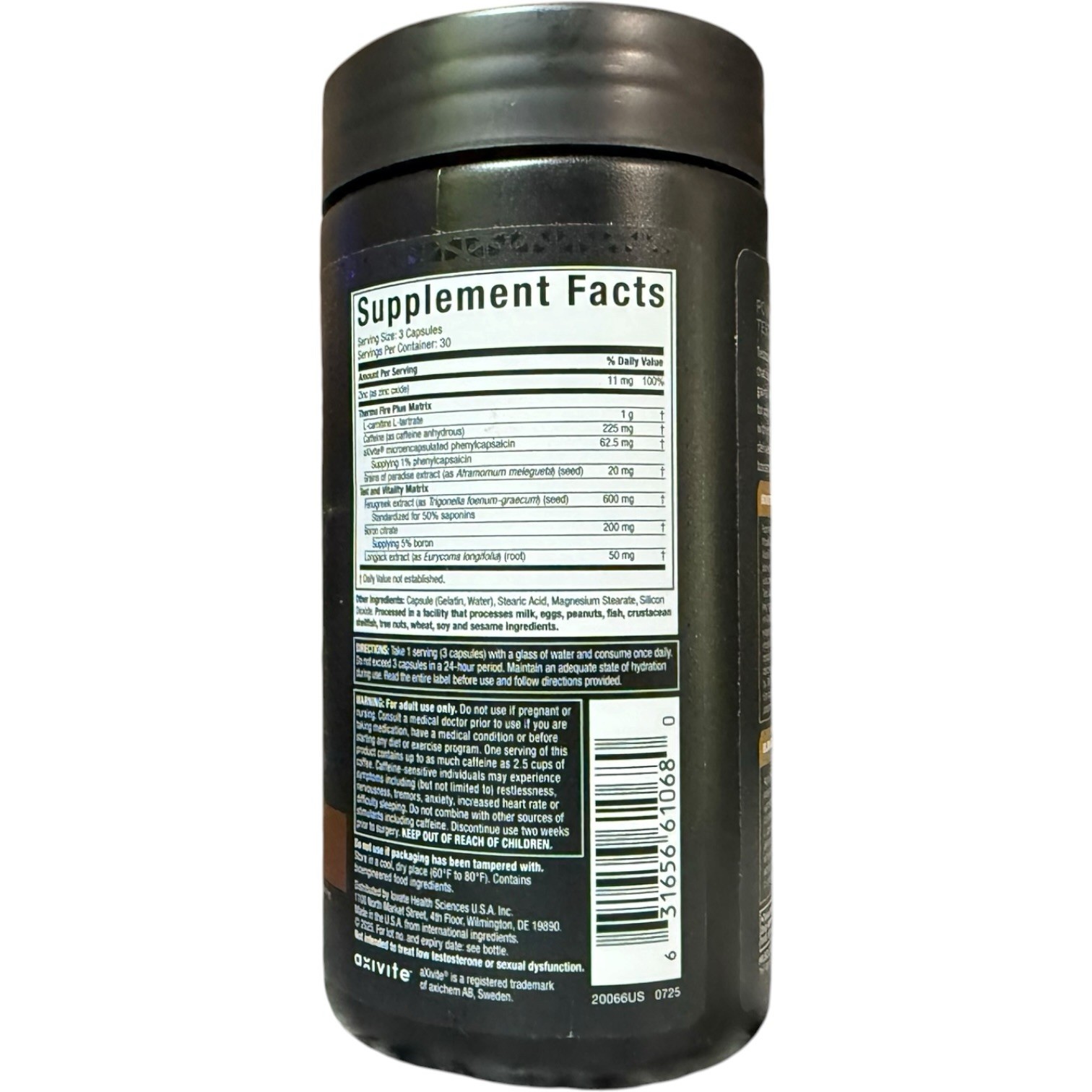 (3) Muscletech Alpha Test Thermo Testosterone Booster 90 Caps Exp 01/2028+
