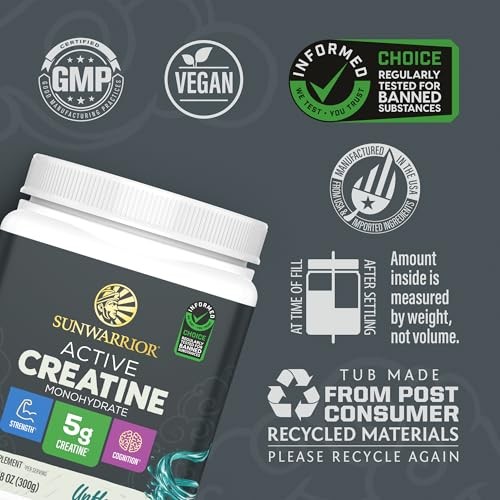Creatine Monohydrate Powder 60 Serving Unflavored Micronized