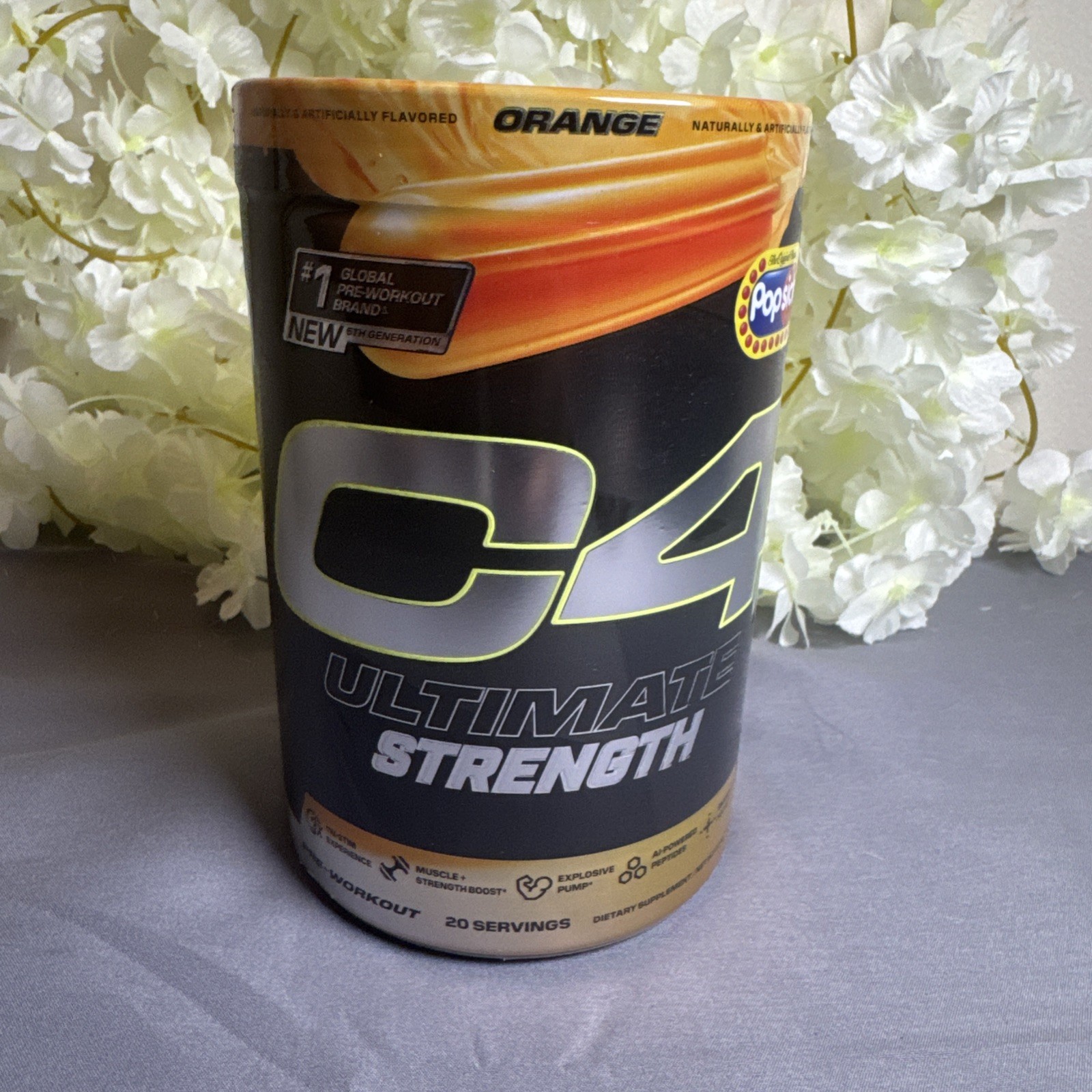 Lot of 2 Supplements C4 Ultimate Strength Orange + Centrum Movement & Strength