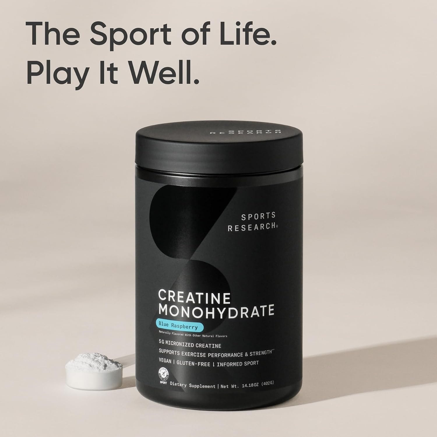 Sports Research® Creatine Monohydrate – Gain Lean Muscle, Improve Performance an