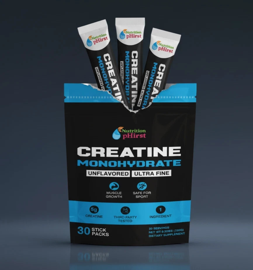 Creatine 30 Stick Packs 5.45 oz Package Individual Servings