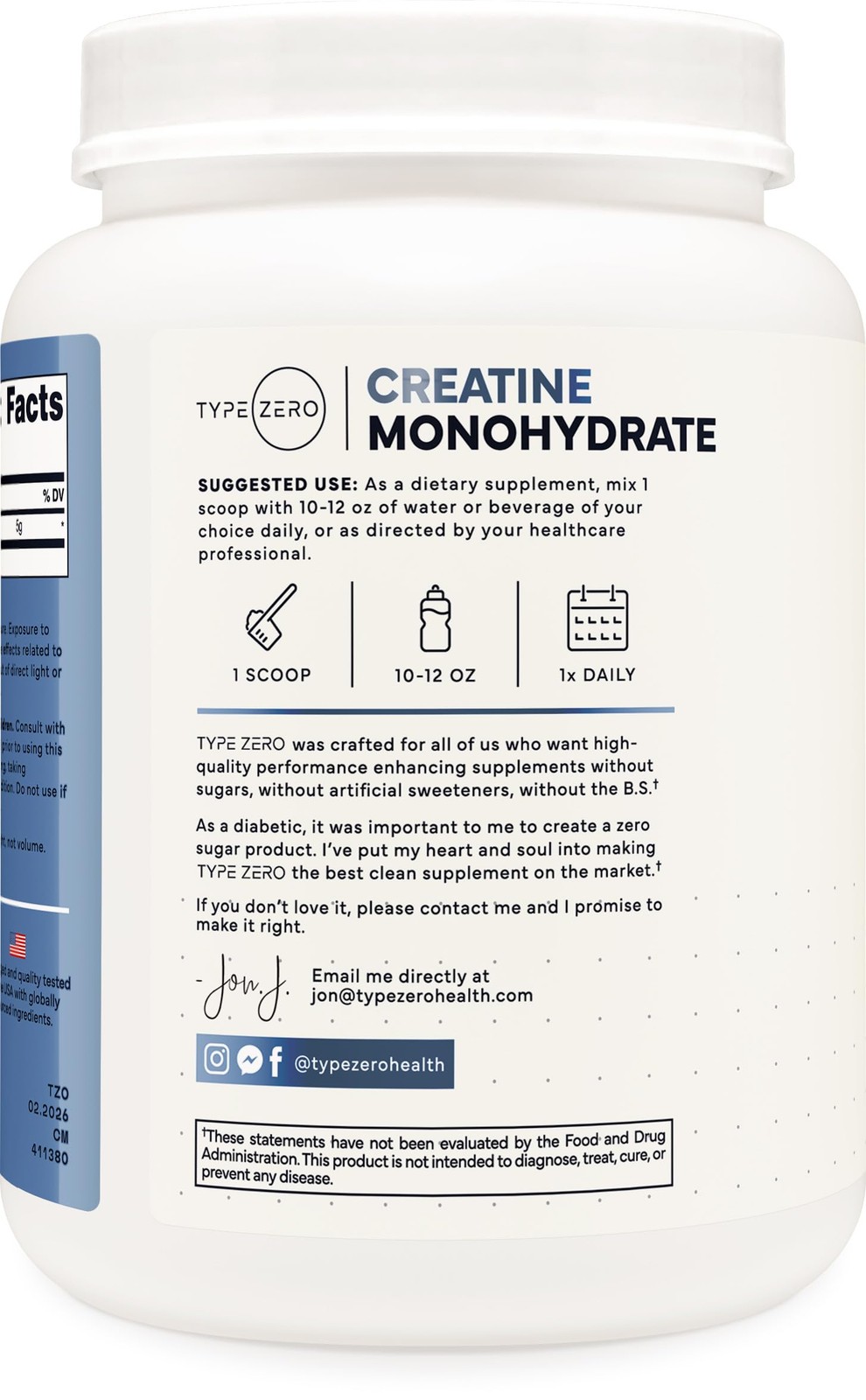Creatine Monohydrate (Unflavored) 1 KG, 5000mg (5g) Per Serving, Micronized, …
